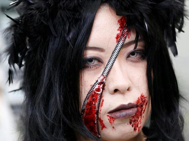 In the 19th century America, Irish and Scottish immigrants revived these old traditions. A scene from the Halloween parade in Kawasaki. (REUTERS) In the 19th century America, Irish and Scottish immigrants revived these old traditions. A scene from the Halloween parade in Kawasaki. (REUTERS)