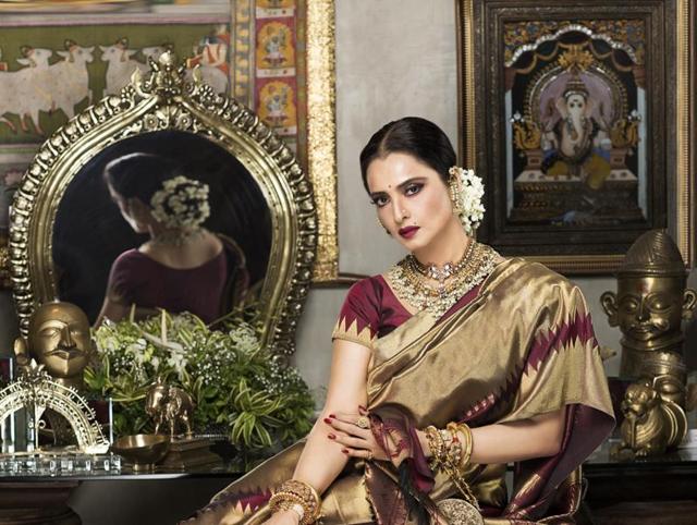 Rekha has acted in 180 films in her career. (Dubai Film Festival | Dabboo Ratnani)