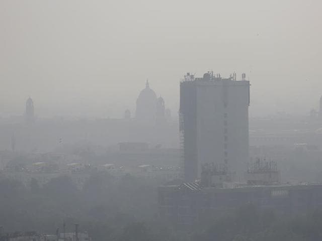 A layer of smog envelops the city skyline before Diwali festival in New Delhi. (AP File Photo) A layer of smog envelops the city skyline before Diwali festival in New Delhi. (AP File Photo)