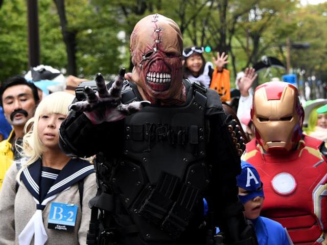 It was only in the 1950s, however, that the festival took on its current family-friendly-kids-centric form. A Kawasaki Halloween parade participant... (AFP) It was only in the 1950s, however, that the festival took on its current family-friendly-kids-centric form. A Kawasaki Halloween parade participant... (AFP)
