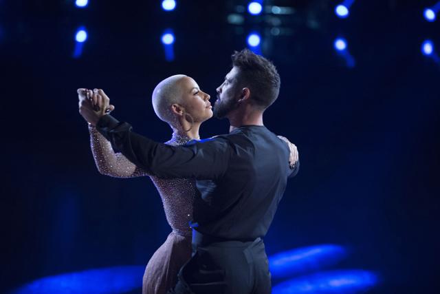 Amber Rose performs with Maksim Chmerkovskiy during a broadcast of the celebrity dance competition series, Dancing with the Stars, in Los Angeles. (AP) Amber Rose performs with Maksim Chmerkovskiy during a broadcast of the celebrity dance competition series, Dancing with the Stars, in Los Angeles. (AP)