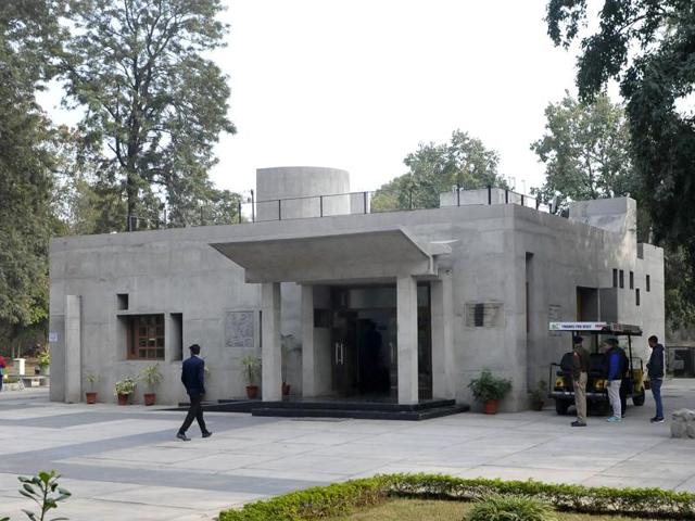 Tourist Information Centre at Capitol Complex, Sector 1, Chandigarh, designed by MN Sharma. (HT Photo) Tourist Information Centre at Capitol Complex, Sector 1, Chandigarh, designed by MN Sharma. (HT Photo)