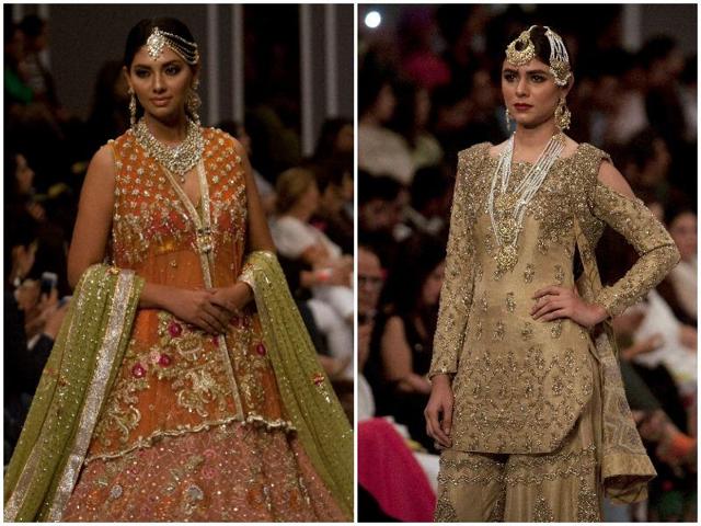 More than twenty designers are participating in the three-day event organised by Fashion Pakistan Council to showcase latest collections of luxury and bridal wear. (AP) More than twenty designers are participating in the three-day event organised by Fashion Pakistan Council to showcase latest collections of luxury and bridal wear. (AP)