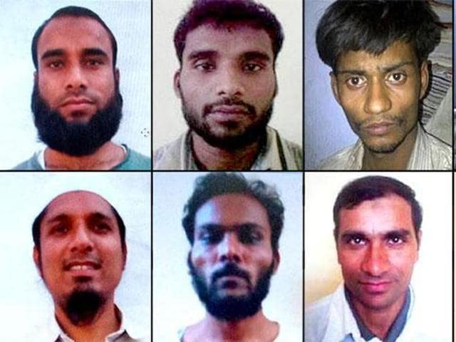 The eight suspected SIMI operatives who escaped from prision and were killed in an encounter on Monday.