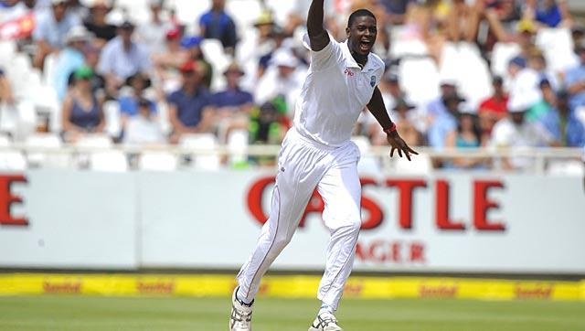 Jason Holder picked up three quick wickets to boost the West Indies in the third Test at Sharjah. (AFP) Jason Holder picked up three quick wickets to boost the West Indies in the third Test at Sharjah. (AFP)