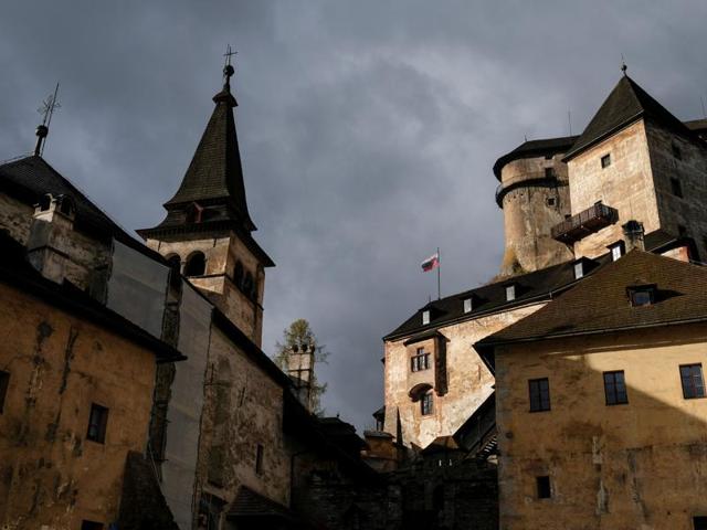 Orava Castle, one of its most beautiful castles in Slovakia, is situated on a high rock along the Orava river in the village of Oravský Podzámok. (REUTERS) Orava Castle, one of its most beautiful castles in Slovakia, is situated on a high rock along the Orava river in the village of Oravský Podzámok. (REUTERS)