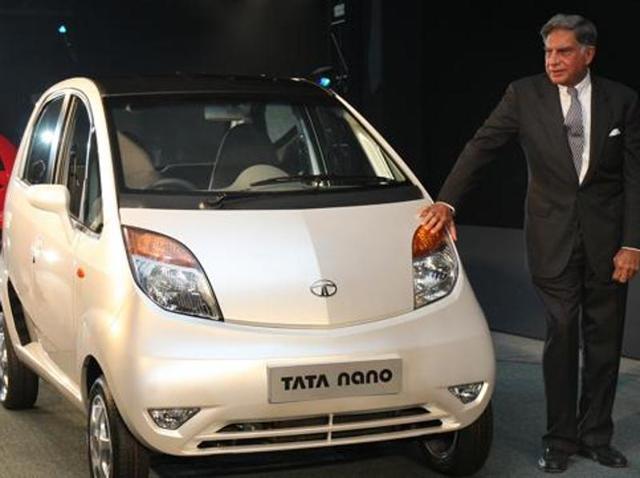 File photo of the launch of Tata Nano at the 9th Auto Expo in New Delhi on January 10, 2008.(HT Archive) File photo of the launch of Tata Nano at the 9th Auto Expo in New Delhi on January 10, 2008.(HT Archive)