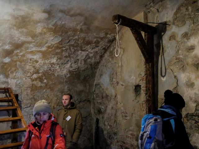 Tourists walk inside Orava Castle. The castle in its present form came into being only in 1611 when the mining magnate Thurzo family took it over and did a fair bit of reconstruction work. (REUTERS) Tourists walk inside Orava Castle. The castle in its present form came into being only in 1611 when the mining magnate Thurzo family took it over and did a fair bit of reconstruction work. (REUTERS)