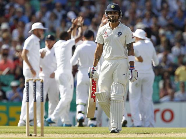 Virat Kohli averaged just 13.4(AFP) Virat Kohli averaged just 13.4(AFP)