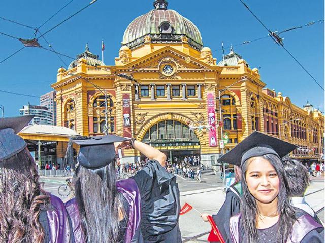 As many as 40,561 out of 67,279 students from India as of July 2016 are enrolled in postgraduate programmes in Australia. Seen here, students in Melbourne(ISTOCK)
