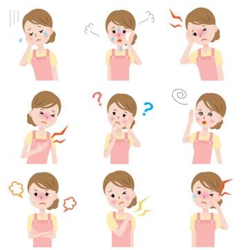 A few symptoms of menopause. (Shutterstock)