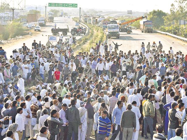 Jats in Haryana participate in a protest in February 2016. (HT File Photo) Jats in Haryana participate in a protest in February 2016. (HT File Photo)