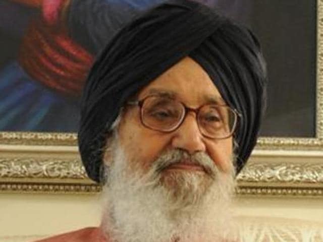 Punjab chief minister Parkash Singh Badal. (HT File Photo) Punjab chief minister Parkash Singh Badal. (HT File Photo)