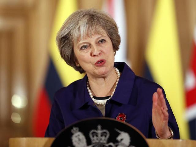 Britain's Prime Minister Theresa May “has been clear that she intends to raise it with PM Modi during her visit next week,” a government spokesman told Hindustan Times. (AP) Britain's Prime Minister Theresa May “has been clear that she intends to raise it with PM Modi during her visit next week,” a government spokesman told Hindustan Times. (AP)