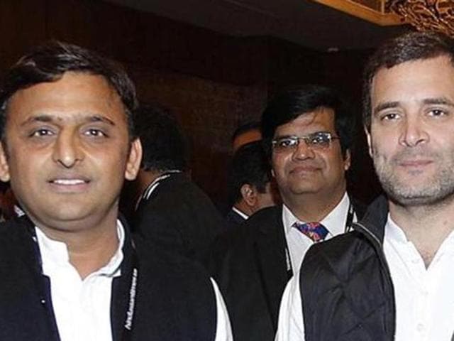 At last year’s Hindustan Times Leadership Summit, Akhilesh offered a deal to the Congress, saying the SP was game for a tie-up if his father was made the prime ministerial candidate for the 2019 Lok Sabha elections with Rahul as his deputy.(Hindustan Times) At last year’s Hindustan Times Leadership Summit, Akhilesh offered a deal to the Congress, saying the SP was game for a tie-up if his father was made the prime ministerial candidate for the 2019 Lok Sabha elections with Rahul as his deputy.(Hindustan Times)