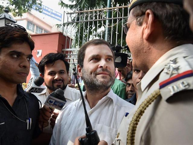 Criticising Rahul Gandhi for visiting RML Hospital to meet Grewal’s relatives, a BJP spokesman Nalin Kohli said, “there is a time and place for everything”. (PTI) Criticising Rahul Gandhi for visiting RML Hospital to meet Grewal’s relatives, a BJP spokesman Nalin Kohli said, “there is a time and place for everything”. (PTI)