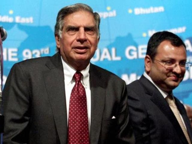 File photo of Ratan Tata with ousted chairman Cyrus Mistry.(PTI) File photo of Ratan Tata with ousted chairman Cyrus Mistry.(PTI)