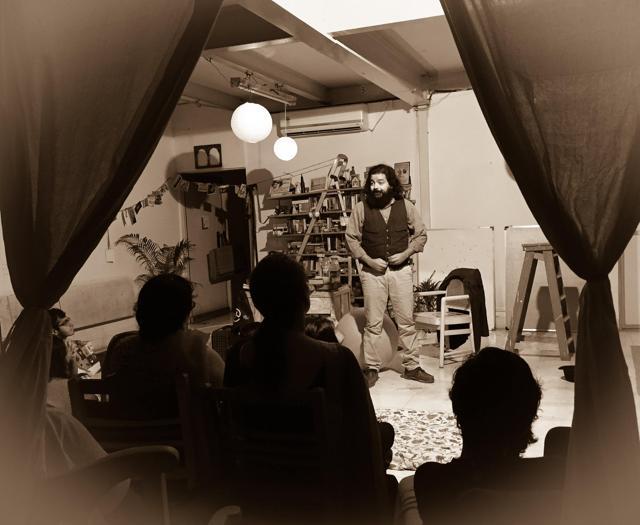 A theatrical reading by actor Satchit Puranik titled Loss (Photo: Harkat Studios) A theatrical reading by actor Satchit Puranik titled Loss (Photo: Harkat Studios)