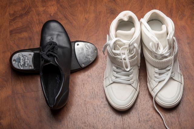 The dancer loves wearing white shoes (Photo: Aalok Soni/HT)