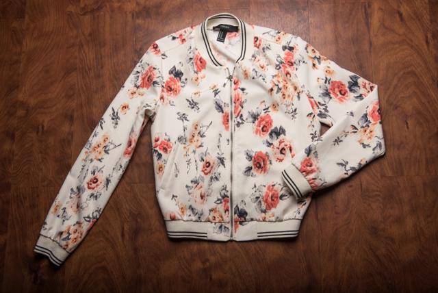 A floral jacket from Forever 21 (Photo: Aalok Soni/HT)