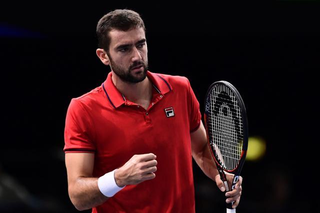 Cilic claimed the seventh spot for London, eliminating Goffin from the race. (AFP)