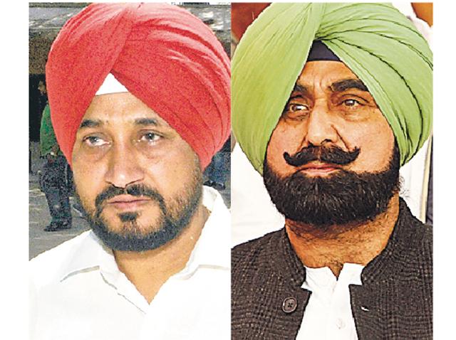 Charanjit Singh Channi and Jagmohan Singh Kang (HT Photo) Charanjit Singh Channi and Jagmohan Singh Kang (HT Photo)