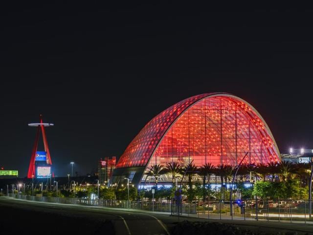Anaheim in Orange County, California is known for its theme parks, sports teams and convention centre. (Shutterstock) Anaheim in Orange County, California is known for its theme parks, sports teams and convention centre. (Shutterstock)