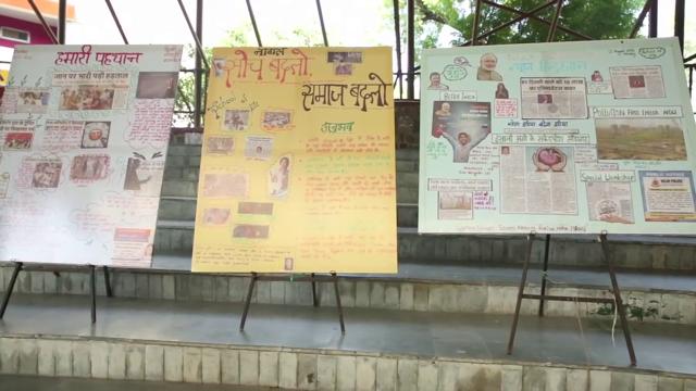 Artworks prepared by the youngsters as part of the campaign. Artworks prepared by the youngsters as part of the campaign.
