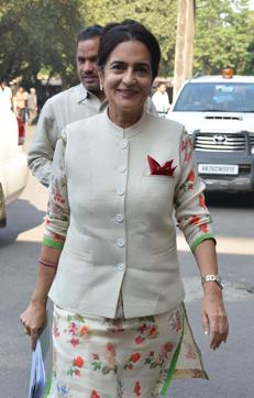 Congress leader Kiran Chaudhary at the Haryana Vidhan Sabha in Chandigarh on Friday. (Keshav Singh/HT Photo) Congress leader Kiran Chaudhary at the Haryana Vidhan Sabha in Chandigarh on Friday. (Keshav Singh/HT Photo)