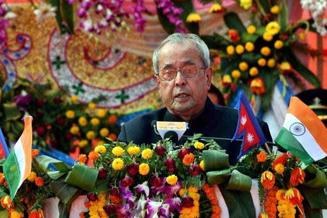 President Pranab Mukherjee during a visit to the Janaki Temple at Janakpur, Nepal on Friday. (PTI) President Pranab Mukherjee during a visit to the Janaki Temple at Janakpur, Nepal on Friday. (PTI)
