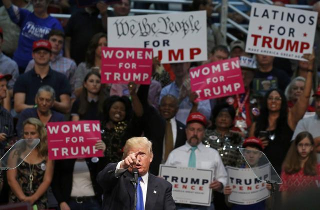 Republican presidential nominee Donald Trump speaks during a campaign event in Concord, North Carolina, on Thursday. (Reuters file) Republican presidential nominee Donald Trump speaks during a campaign event in Concord, North Carolina, on Thursday. (Reuters file)