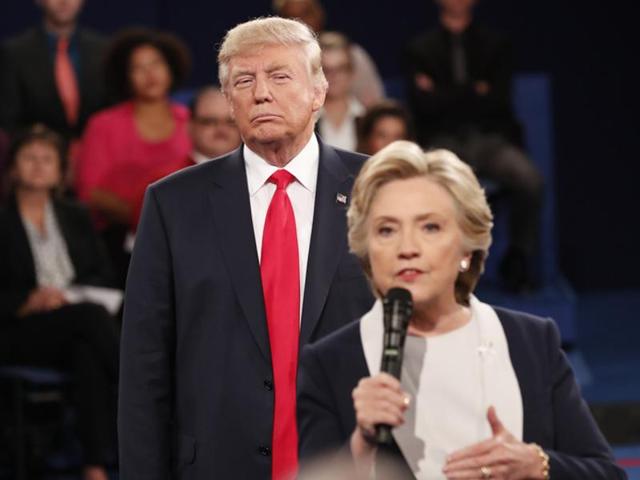 Donald Trump and Hillary Clinton at their third and final 2016 presidential campaign debate in las Vegas. (Reuters file) Donald Trump and Hillary Clinton at their third and final 2016 presidential campaign debate in las Vegas. (Reuters file)