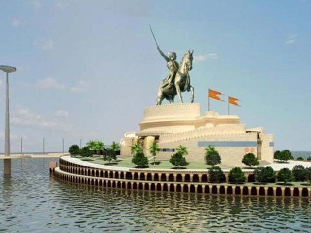 The memorial of the Maratha warrior assumes political significance in the wake of the ongoing agitations by the Maratha community. (Artist’s impression of the memorial.) The memorial of the Maratha warrior assumes political significance in the wake of the ongoing agitations by the Maratha community. (Artist’s impression of the memorial.)