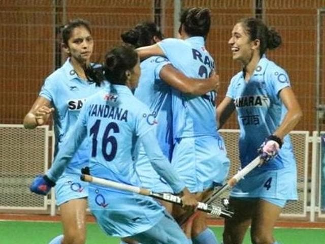 Deepika slotted the rebound from a penalty corner in the 60th minute of the game to give her team a memorable victory. (Photo: Hockey India) Deepika slotted the rebound from a penalty corner in the 60th minute of the game to give her team a memorable victory. (Photo: Hockey India)