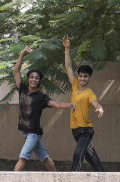 Chauhan and Shah have come a long way from their shy selves and are now demonstrators who perform to Ma’or’s instructions so other dancers can follow them in class. (Aalok Soni / HT Photo)