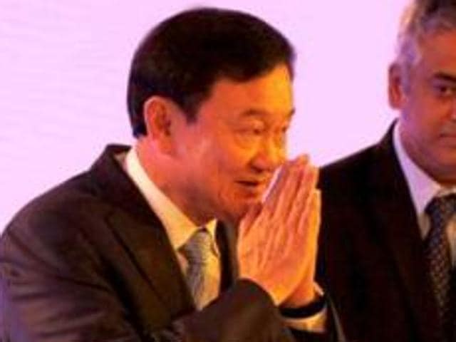 File photo of Thaksin Shinawatra at the Hindustan Times Leadership Summit in New Delhi. (Ajay Aggarwal/HT File Photo) File photo of Thaksin Shinawatra at the Hindustan Times Leadership Summit in New Delhi. (Ajay Aggarwal/HT File Photo)