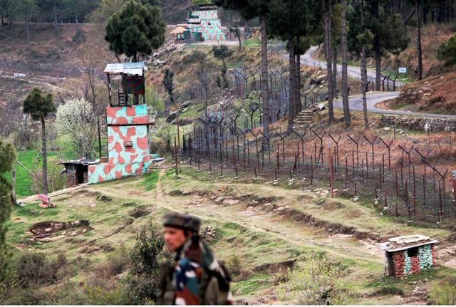 A view of an Indian border post near fencing on the Line of Control (LoC) in Balakot Sector in Poonch. (PTI) A view of an Indian border post near fencing on the Line of Control (LoC) in Balakot Sector in Poonch. (PTI)
