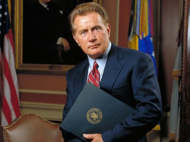 Martin Sheen in The West Wing.