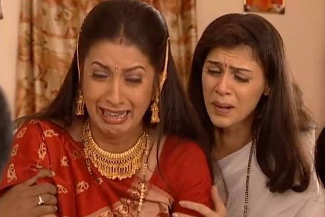 Smriti Irani in a still from Kyuki Saas Bhi Kabhi Bahu Thi. (Star Plus)
