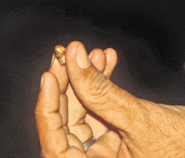 A bullet recovered from the scene. (HT Photo)