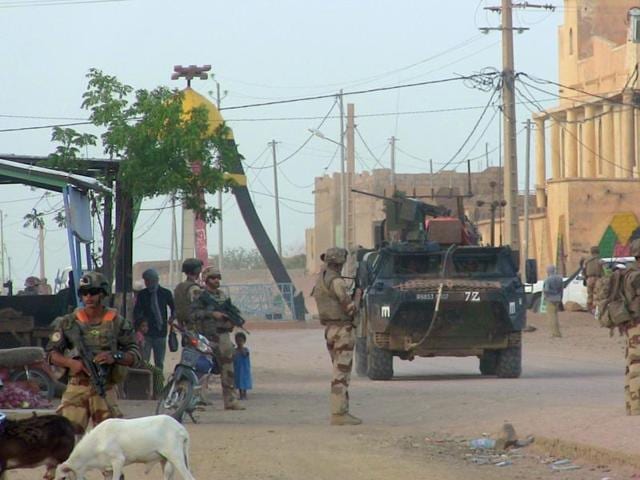 French soldiers patrolling a street of Kidal in Mali. (AFP File Photo) French soldiers patrolling a street of Kidal in Mali. (AFP File Photo)