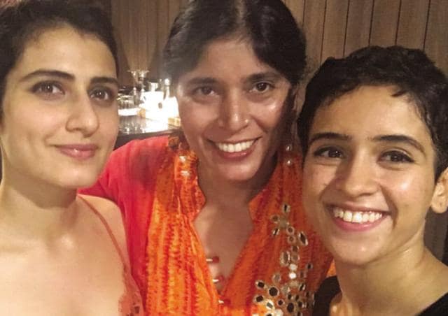 Fatima Sana Shaikh and Sanya Malhotra along with Sunita Sharma. Fatima Sana Shaikh and Sanya Malhotra along with Sunita Sharma.