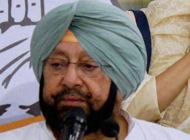 Punjab Congress president Captain Amarinder Singh.(HT File Photo)