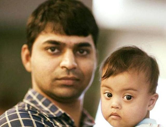 Aditya Tiwari with Binny.