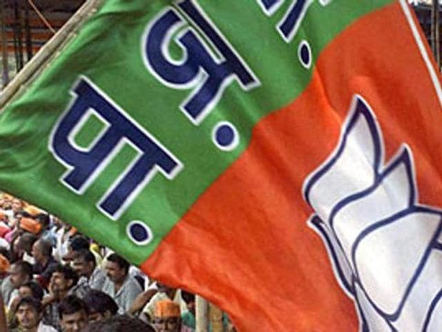 A BJP party flag. (PTI File Photo) A BJP party flag. (PTI File Photo)