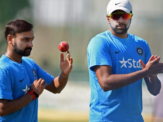 While R Ashwin is a sure starter, question is whether leg spinner Amit Mishra will get the go ahead to make it a three-pronged spin attack. in Rajkot (PTI)
