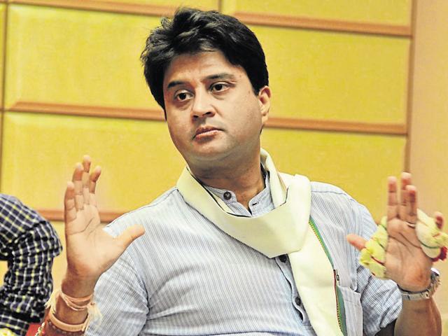 Jyotiraditya Scindia on Monday reached Shahdol constituency and started campaigning. (Shankar Mourya/HT file) Jyotiraditya Scindia on Monday reached Shahdol constituency and started campaigning. (Shankar Mourya/HT file)