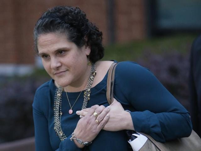 University of Virginia administrator Nicole Eramo leaves federal court after closing arguments in her defamation lawsuit against Rolling Stone magazine in Charlottesville. (AP File Photo) University of Virginia administrator Nicole Eramo leaves federal court after closing arguments in her defamation lawsuit against Rolling Stone magazine in Charlottesville. (AP File Photo)