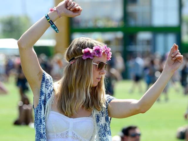 Music festivals have become a platform for those who love to show off their sense of fashion.(Frazer Harrison) Music festivals have become a platform for those who love to show off their sense of fashion.(Frazer Harrison)