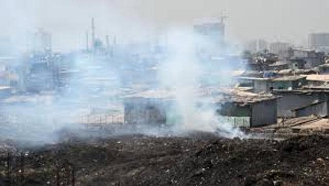 Fire had broken out at the dumpsite twice after the monsoon. (HT file photo) Fire had broken out at the dumpsite twice after the monsoon. (HT file photo)